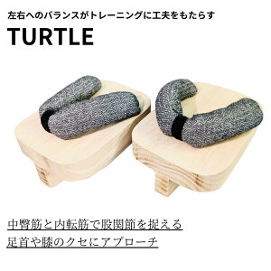 縦歯下駄TURTLE 内転筋と中臀筋で股関節を捉える 一本歯下駄 一本下駄 天狗下駄 インナーマッスル 体幹 トレーニング