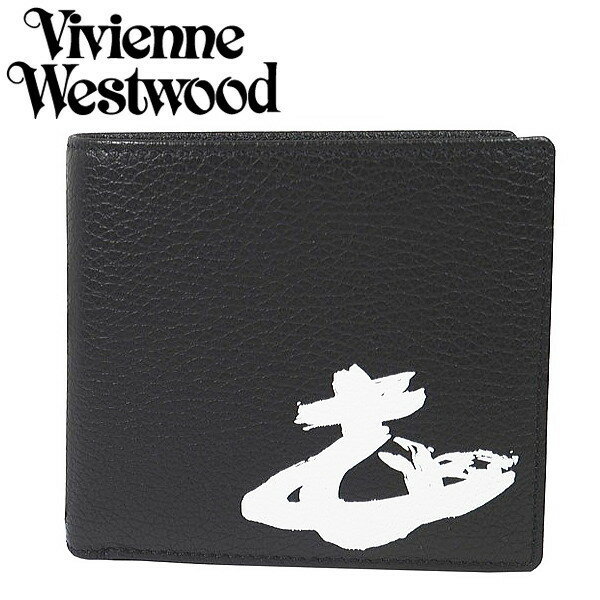 ヴィヴィアン・ウエストウッド Vivienne Westwood 2つ折り財布 BLACK/WHITE N203 MELIH 51010016 ギフト プレゼント 贈答品