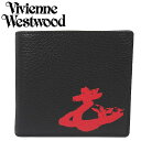 ヴィヴィアン・ウエストウッド Vivienne Westwood 2つ折り財布 BLACK/RED N204 MELIH 51010016 ギフト プレゼント 贈答品