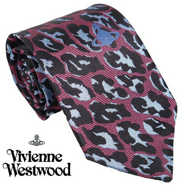 Vivienne Westwood ヴィヴィアン・ウェストウッド ネクタイ マルベリー ペイズリー柄イタリー製 シルク100％ AW23 SS81050004 W00OC I410CS-MULBERY