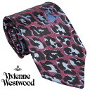 Vivienne Westwood ヴィヴィアン・ウェストウッド ネクタイ マルベリー ペイズリー柄イタリー製 シルク100％ AW23 SS81050004 W00OC I410CS-MULBERY