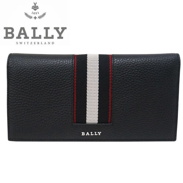 BALLY - BALLYバリー メンズ財布 長財布 ファスナー小銭入れ有 ブラック ADRIA 6306283 ギフト プレゼント 贈答品