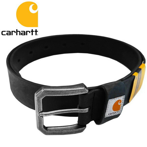 Carhartt カーハート ベルト メンズベルト ブラック Saddle Leather Belt ガンメタルバックル スペイン製