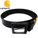 Carhartt カーハート ベルト メンズベルト ブラック Saddle Leather Belt ブラックバックル 36インチ 36インチ スペイン製