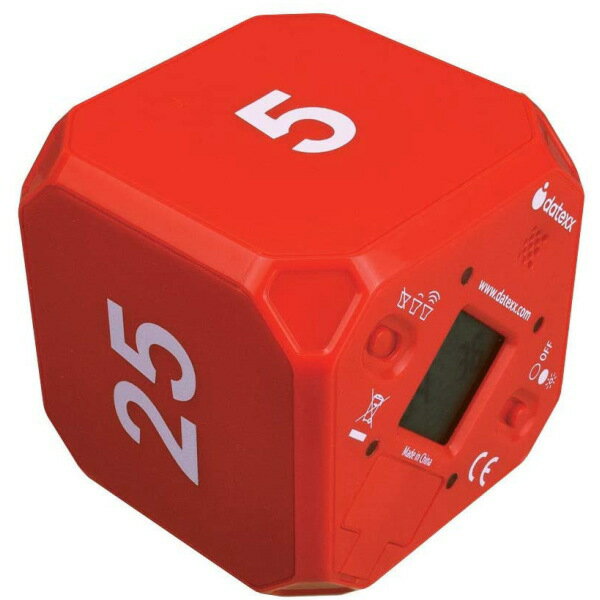 タイムキューブ TIME CUBE ひっくり返すだけでスイッチをオン 簡単操作 DF-48 レッド
