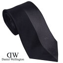 Daniel Wellington ダニエルウェリントン メンズネクタイ ブラック グレイ系 ワンポイントロゴ DW02500011-265527 BLACK×GRAY(4)