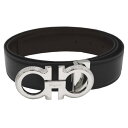 サルバトーレ フェラガモ salvatore ferragamo メンズベルト NERO ブラック ダブルガンチーニ 並行輸入品 ギフト プレゼント 贈答品
