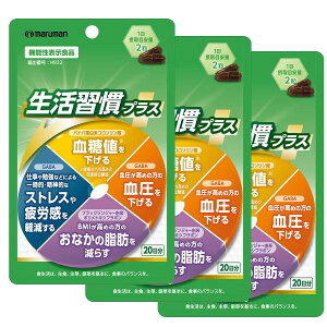 【3袋セット】【機能性表示食品】 生活習慣プラス 40粒入りマルマンH&B ネコポス便対応品