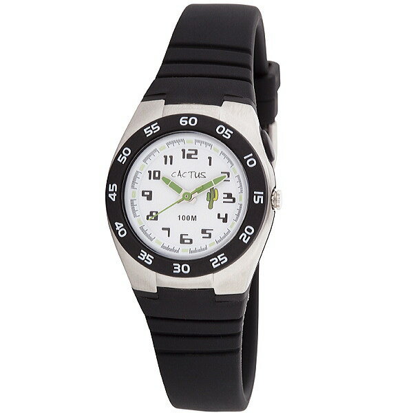 カクタス CACTUS kids キッズ腕時計 子供用時計 10気圧防水 ELバックライト ブラック CAC75-M01 ギフト プレゼント 記念品 誕生日