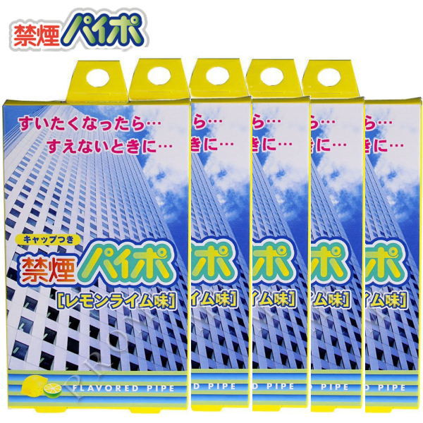 禁煙パイプ 元祖禁煙パイポ レモンライムパイポ3本入り 5箱セット 禁煙スタート 禁煙サポートネコポス便対応品