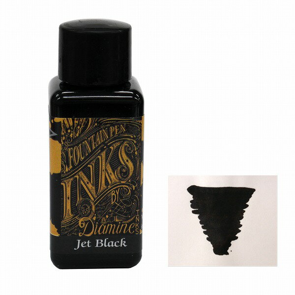 DIAMINE ダイアミン インク ボトルインク 万年筆インク 水性インク ジェットブラック jet black 30ml No-201