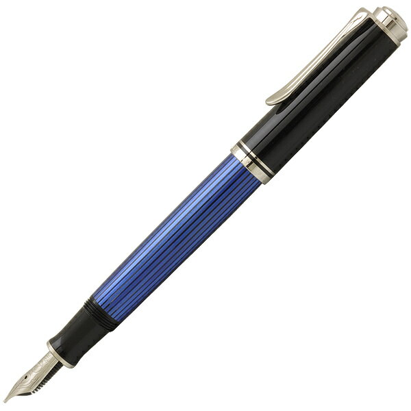 ペリカン 万年筆 Pelikan スーベレーン M405 ブルー縞 EF（極細） F（細字）M（中字）