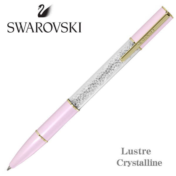 SWAROVSKI スワロフスキー ボールペン クリスタルライン ラスター Crystalline Luster ピンク 油性ボールペン ショッピングバック付き ギフト プレゼント 贈答品