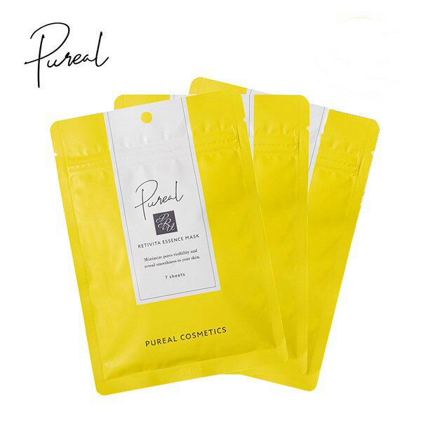 ピュレア レチビタエッセンスマスク 7枚入り 3個パック フェイスマスク シートマスク 日本製 ネコポス便対応品