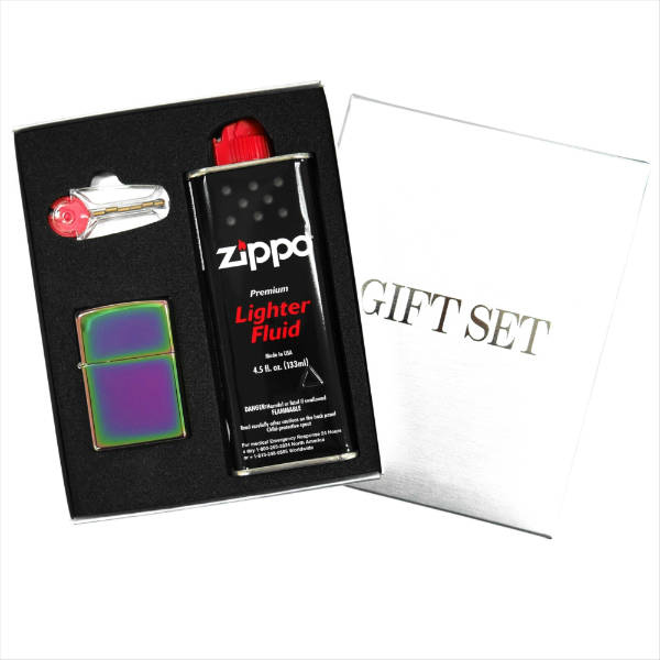 チタン・Zippo ジッポー ZIPPO オイルライター ギフトBOXセット レギュラーサイズ チタンコーティング スペクトラム 151 ギフト プレゼント 誕生日 記念品