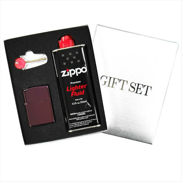 チタン・Zippo ジッポー ZIPPO オイルライター ギフトBOXセット レギュラーサイズ チタンコーティング アビス 24747 ギフト プレゼント 誕生日 記念品