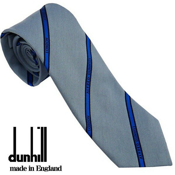 ダンヒル ネクタイ DUNHILL メンズネクタイ シルク100% イングランド製 ブルー系 du19rptw1ry426r ギフト プレゼント 贈答品 記念品 誕生日 父の日
