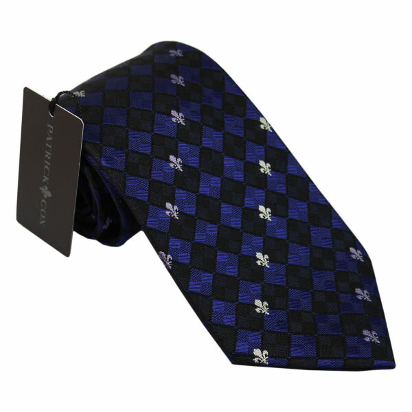 シルク パトリック コックス 紳士ブランドネクタイ ネイビー PATRICK COX necktie 剣先8,5cm シルク100％ pc016-91002 ギフト プレゼント 贈答品