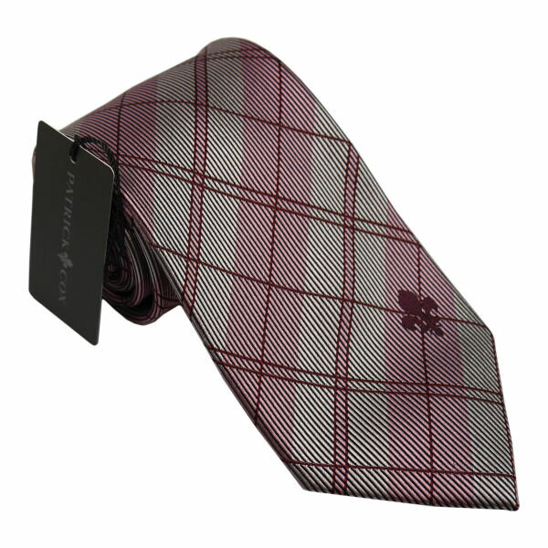 シルク パトリック コックス 紳士ブランドネクタイ PATRICK COX necktie 剣先8,5cm シルク100％ レッド系 pc018-91060 ギフト プレゼント 贈答品