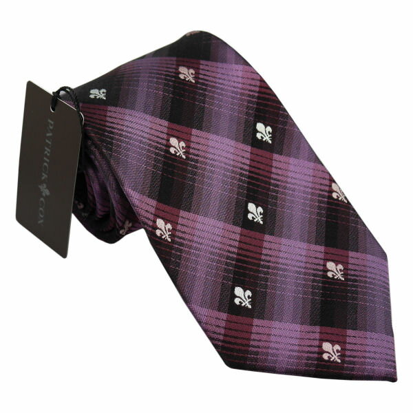 シルク パトリック コックス 紳士ブランドネクタイ ワイン系 PATRICK COX necktie 剣先8,5cm シルク100％ pc019-91063 ギフト プレゼント 贈答品