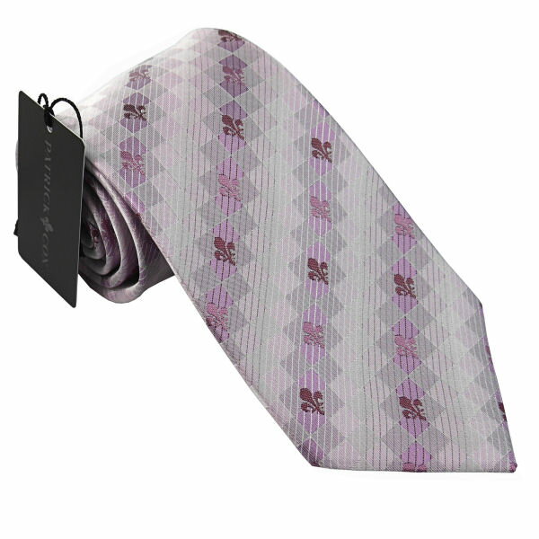 シルク パトリック コックス 紳士ブランドネクタイ ピンク系 PATRICK COX necktie 剣先8,5cm シルク100％ pc020-91226 ギフト プレゼント 贈答品