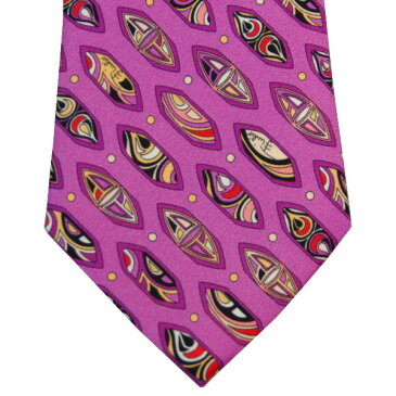 エミリオ プッチ ネクタイ EMILIO PUCCI シルク100% イタリー製 ピンク系 P7004-3 ギフト プレゼント 贈答品 記念品 誕生日
