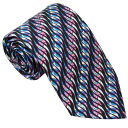 エミリオ プッチ ネクタイ EMILIO PUCCI マルチカラーネイビー系 シルク100% イタリー製 P8017-1 ギフト プレゼント 贈答品 記念品