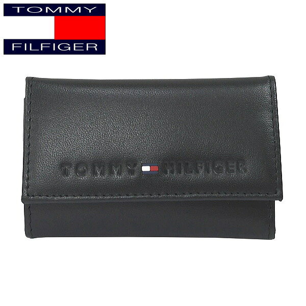 TOMMY HILFIGER トミー・ヒルフィガー キーケース ブラック WELLESLEY 31TL17x005 BK ギフトプレゼント 贈り物 誕生日祝い クリスマス