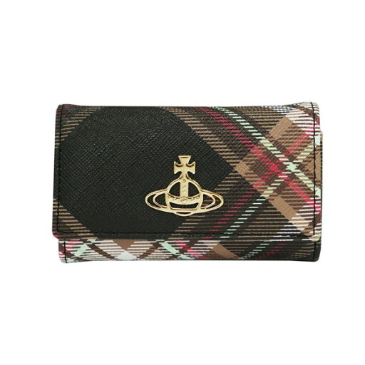 Vivienne Westwood ヴィヴィアン・ウエストウッド キーケース DERBY イタリー製 51020001U-S001K BIOGREEN SAFFIANO PRINTED D101 TARTAN BROWN/BLACK Vivienne Westwood ヴィヴィアン・ウエストウッド キーケース DERBY イタリー製 51020001U-S001K BIOGREEN SAFFIANO PRINTED D101 TARTAN BROWN/BLACK