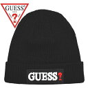 ゲス ニット帽 GUESS アクリル ロゴブラック AI4A-8858DS ギフト プレゼント クリスマス