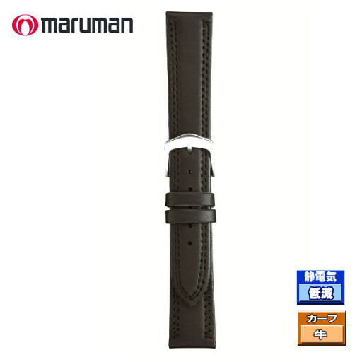 時計ベルト 時計バンド 革バンド カーフ 黒 時計際幅 18mm 美錠幅 16mm 静電気低減タイプ バネ棒2本付き ネコポス便対応品 時計ベルト 時計バンド 革バンド カーフ 黒 時計際幅 18mm 美錠幅 16mm 静電気低減タイプ バネ棒2本付き ネコポス便対応品