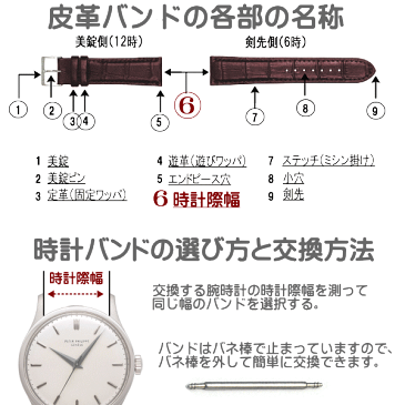 時計ベルト 時計バンド 革バンド レディス 交換用 調整 マルマン カーフ 茶 ステッチ入り 時計際幅 11mm 美錠幅 9mm メール便利用で送料無料（代引き不可）