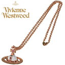 ヴィヴィアン ネックレス ピンクゴールド NEW SMALL ORB 63020096/G002 Vivienne Westwood ギフト プレゼント 誕生日