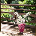 送料無料【扇花器(花あかり)】桜 花瓶 インテリア ギフト 贈り物 高級 手作り ガラス 津軽びいどろ 石塚硝子 誕生日 プレゼント 結婚祝い 引越し祝い 新築...