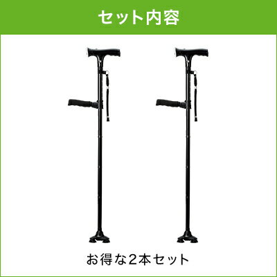 【正規品】クレバーケーン 2本セット杖 自立式 折りたたみ 3点 ステッキ お散歩 正規品 ショップジャパン