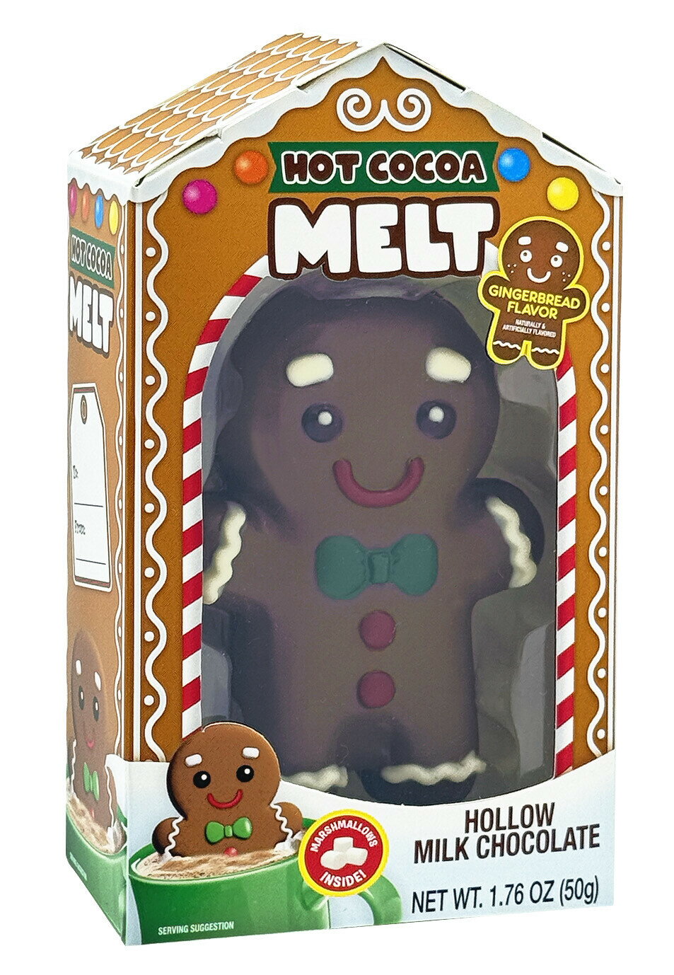 美味セレクト楽天市場店のメルティングチョコレート ジンジャーブレッドマン クリスマス お菓子 ギフト｜アングル2