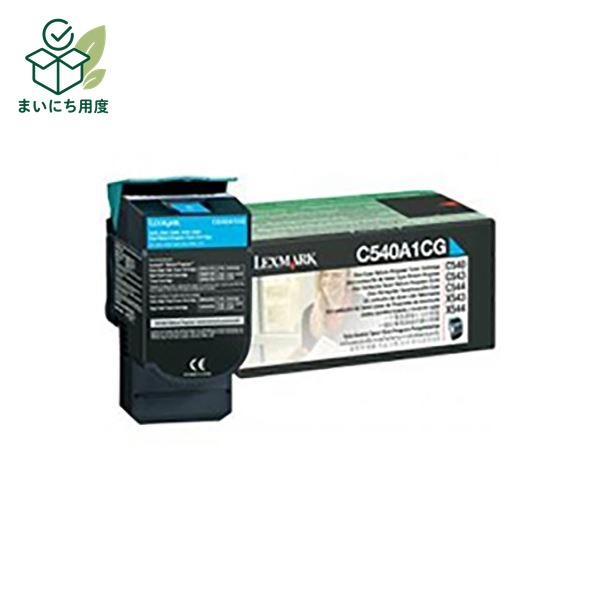(Set of 3 for business use) [Genuine Product] LEXMARK Toner Cartridge [C540A1CG Cyan] 1K RP Toner Lexmark Ink Toner Cartridge Blue