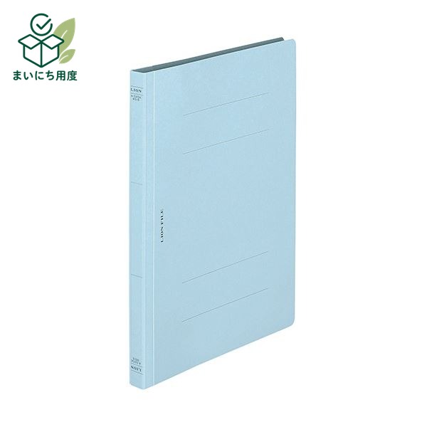 (まとめ) ライオン事務器 フラットファイル(環境)樹脂押え具 B5タテ 150枚収容 背幅18mm ライトブルー A-520KB5S 1セット(10冊) 【×20セット】 オフィスの定番