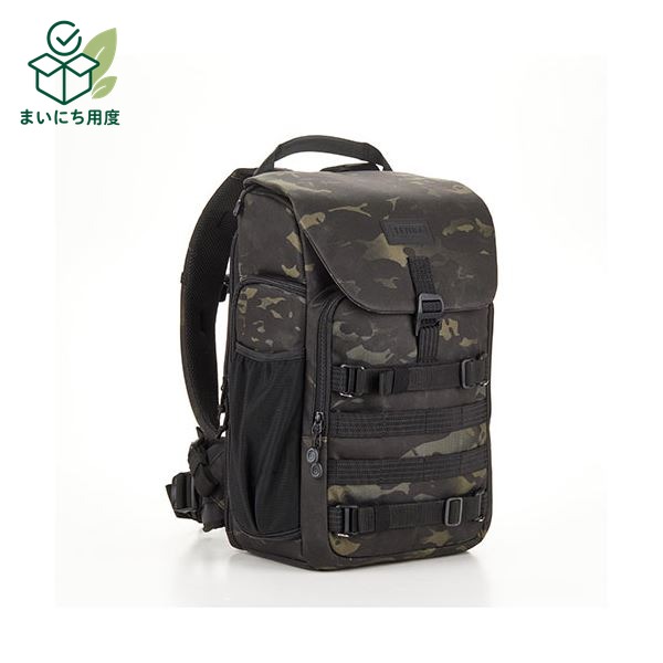 TENBA Axis v2 LT 18L Backpack MultiCam Black V637-767 ブラックカモフラージュ 奥行14cm
