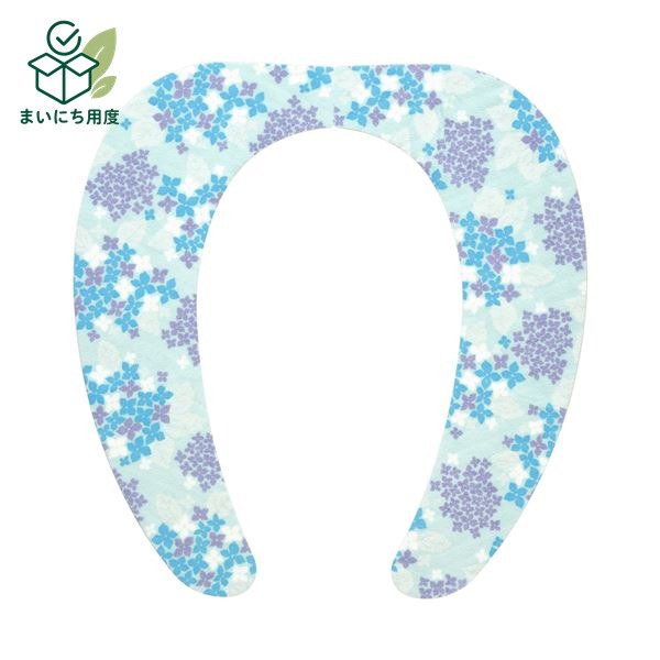 (まとめ) 便座シート/吸着べんざシート 【あじさい】 洗える トイレ用品 『レック ぴたQ』 【72個セット】 便座にのせるだけ 吸着式便座カバー 便座用シート トイレグッズ 吸着便座シート