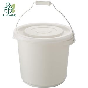 【16個セット】 スタッキング バケツ/ストッカー 【グレー 11L】 約幅33.5cm ふた...