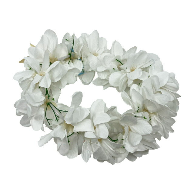 【訳あり。多少汚れがあります】可愛いプルメリアハク(ヘッドバンド) ホワイト品番FH32