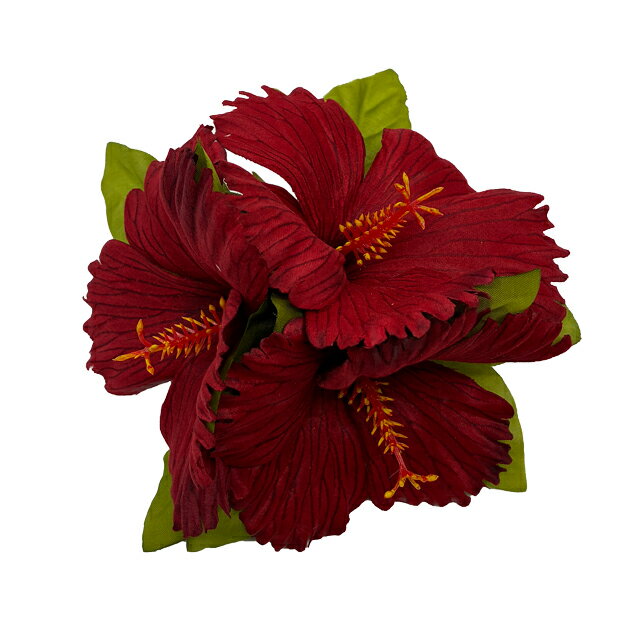 KapaliliDXハイビスカスヘアークリップ　レッド3P/品番HP464