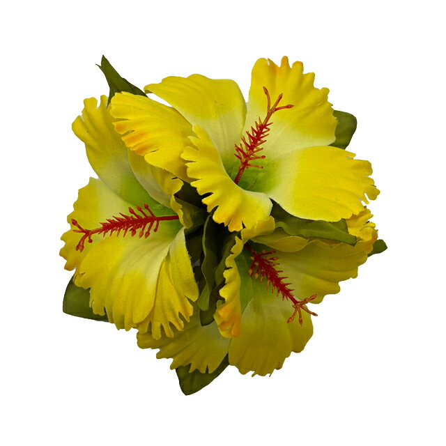 KapaliliDXハイビスカスヘアークリップ　イエロー3P/品番HP466