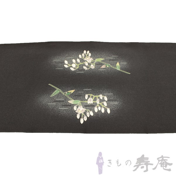 仕立込み 羽田登喜男作 名古屋帯 黒 お太鼓柄フォーマル用 お茶席 お花 礼装用九寸名古屋帯 手描九寸名古屋帯 鴛鴦(おしどり)と杜鵑草(ほととぎす) お茶会 人間国宝 新品 正絹 未仕立 仕立込み 羽田登喜男作 名古屋帯 黒 お太鼓柄フォーマル用 お茶席 お花 礼装用九寸名古屋帯 手描九寸名古屋帯 鴛鴦(おしどり)と杜鵑草(ほととぎす) お茶会 人間国宝 新品 正絹 未仕立