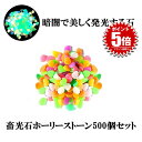【送料無料】 光る 聖なる光石 500個セット 砂利 庭 蓄光石 水槽 石 玄関 砕石 発光石 アクアリウム インテリア 暗闇 踏み石 イルミネーション 500...