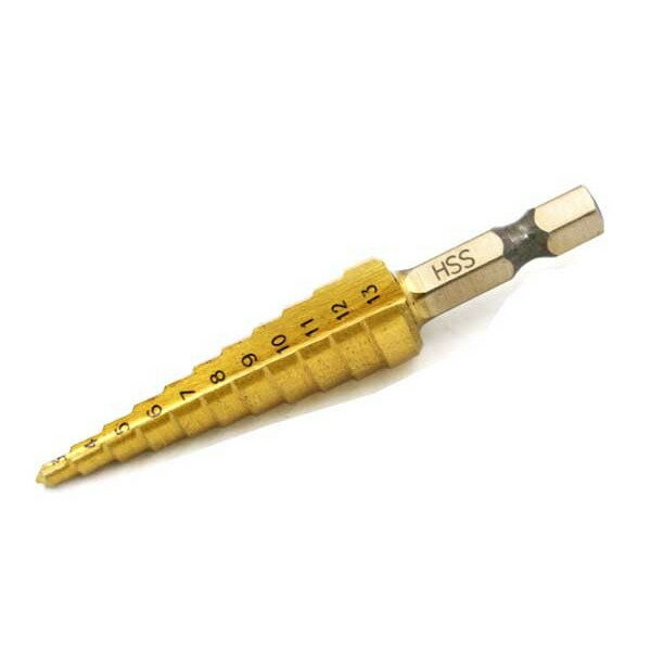 ステップドリルドリルビットHSS4241材質ホールカッター3-13mm◇RZ-SDB-HSS01