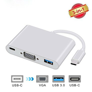 USB Type C to VGA 変換アダプタ 4K対応 USB Type-C usb-c ハブ GATC