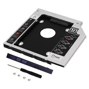 9.5mm ノートパソコン ノートPC ドライブ マウンタ セカンド 光学ドライブベイ用 SATA/HDD/SSD マウンタ CD/DVD CD ROM HDD CADDY NPC MOUNTA-9