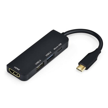 USB type C hub ハブ 4ポート OTG USB 2.0 3.0 1080p HDMI 出力 スマホ ノートパソコン アダプター 軽量 小型 MacBook Pro 2016 2017 2018 Air 2018 TYPECHUB4P